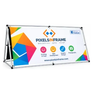 Traditional A-frame banner with full colour double print