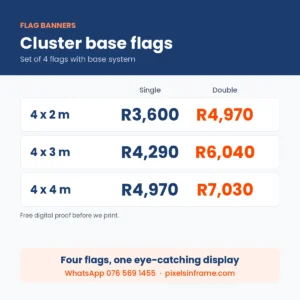 Cluster Base Flags in Midrand prices