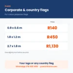Corporate Country Flag Printing in Midrand prices