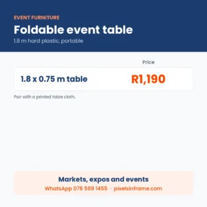 Foldable Table in Midrand prices
