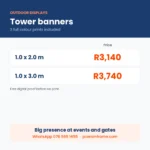 Tower Banner Printing in Midrand prices