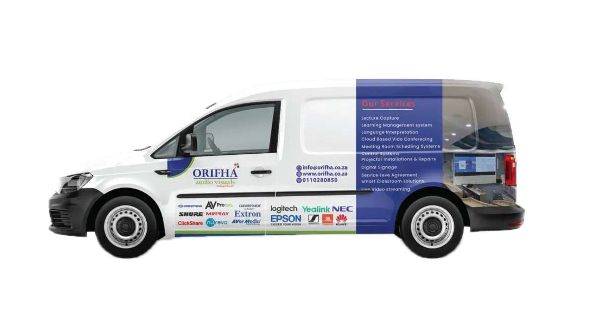 Vehicle branding on a delivery van by Pixelsinframe, Midrand
